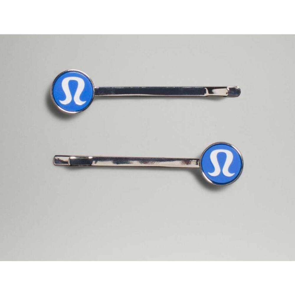 0222 LULULEMON Logo Bobby Pins *2 Pack Pipe Dream Blue
